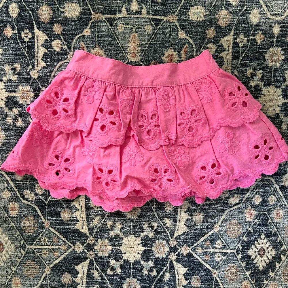 Gymboree Pink Eyelet Skirt - 3-6 Months